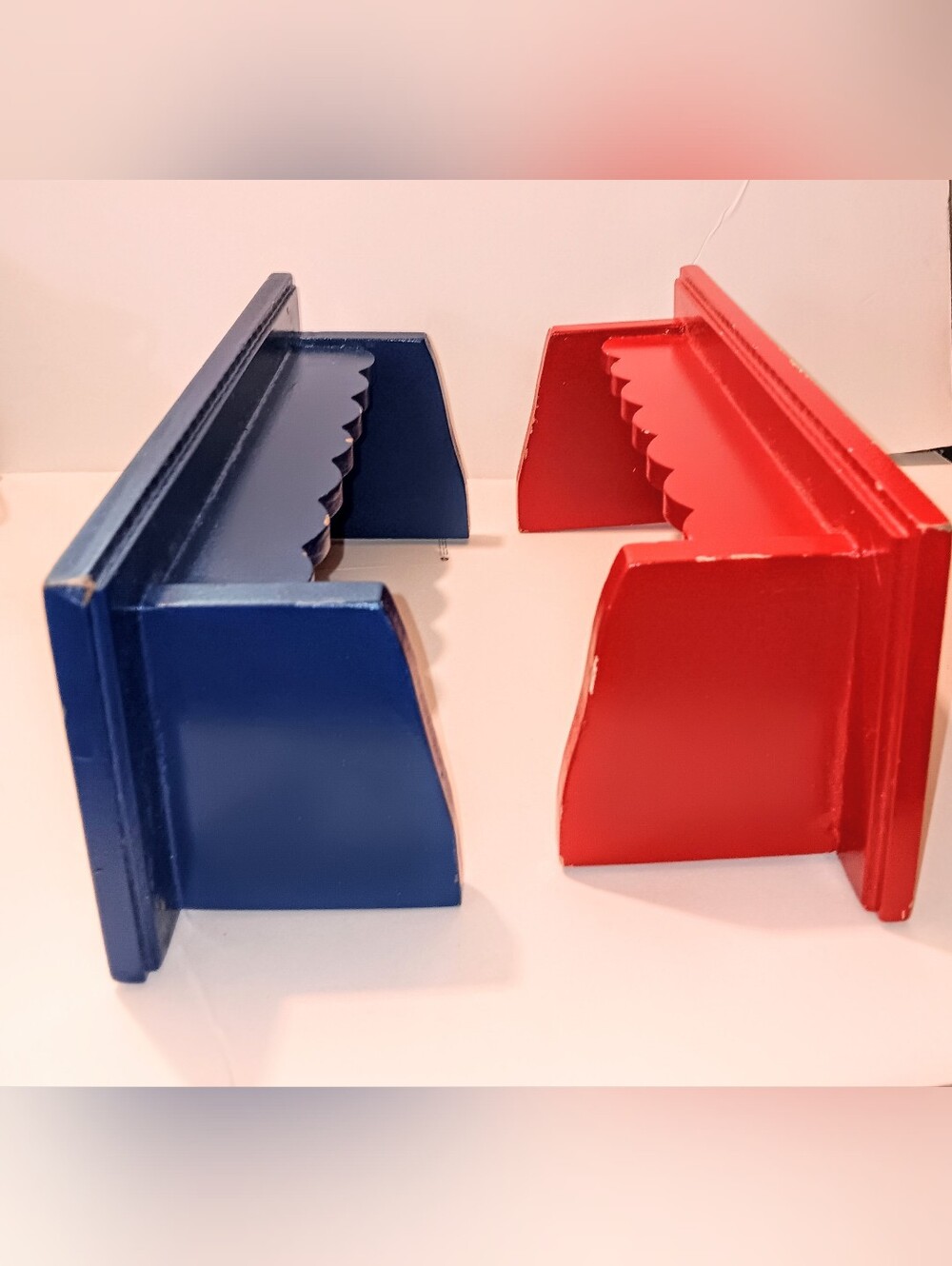 Vintage Kids Tyme Wooden Shelves By Alco Playroom Wall Hanging Childrens